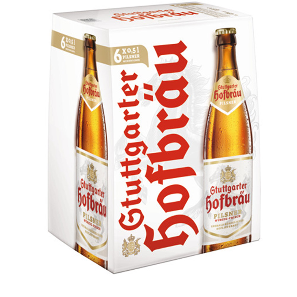 Stuttgarter Hofbräu Pilsener 6x0,5 l