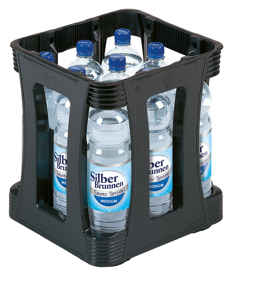 Silberbrunnen Medium 9x1 l PET