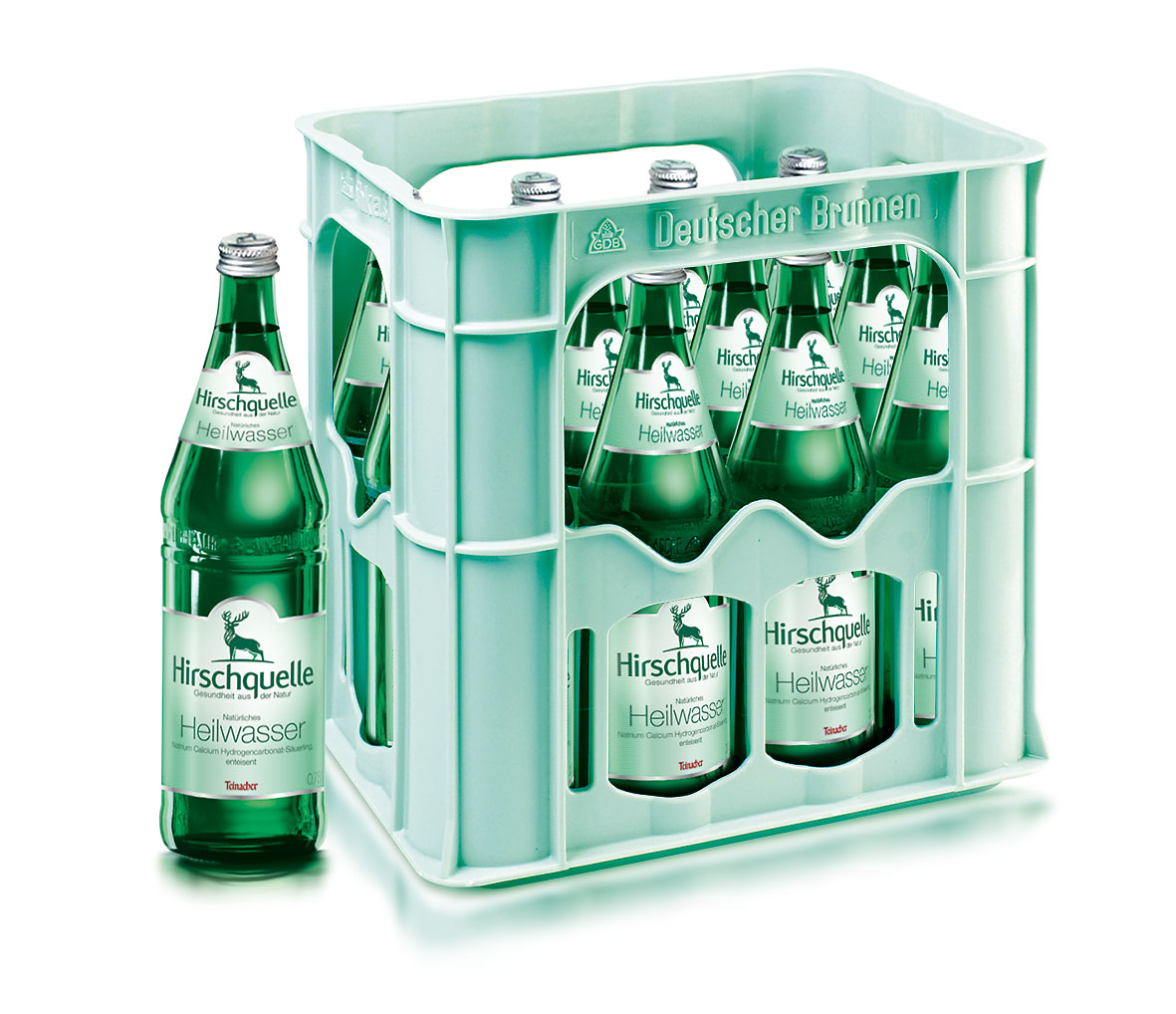 Hirschquelle 12x0,75 L Glas