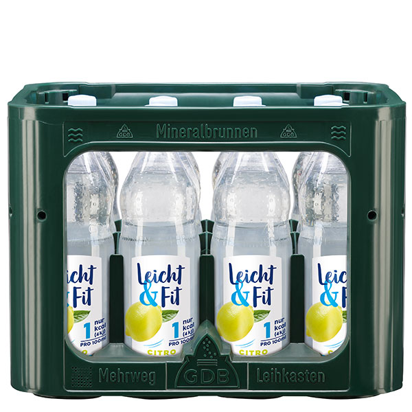 Aqua Römer leicht & fit Citro klar	 12x1,0 l