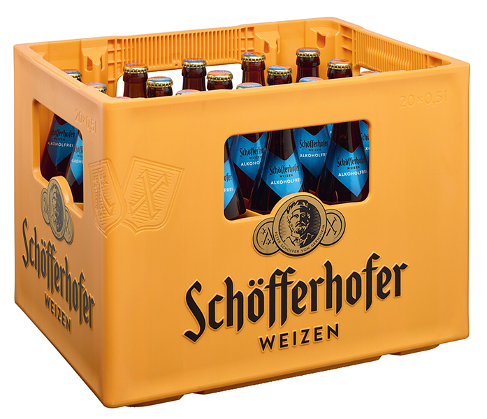 Schöfferhofer Hefeweizen Alkoholfrei 0,0 % 20x0,5 l
