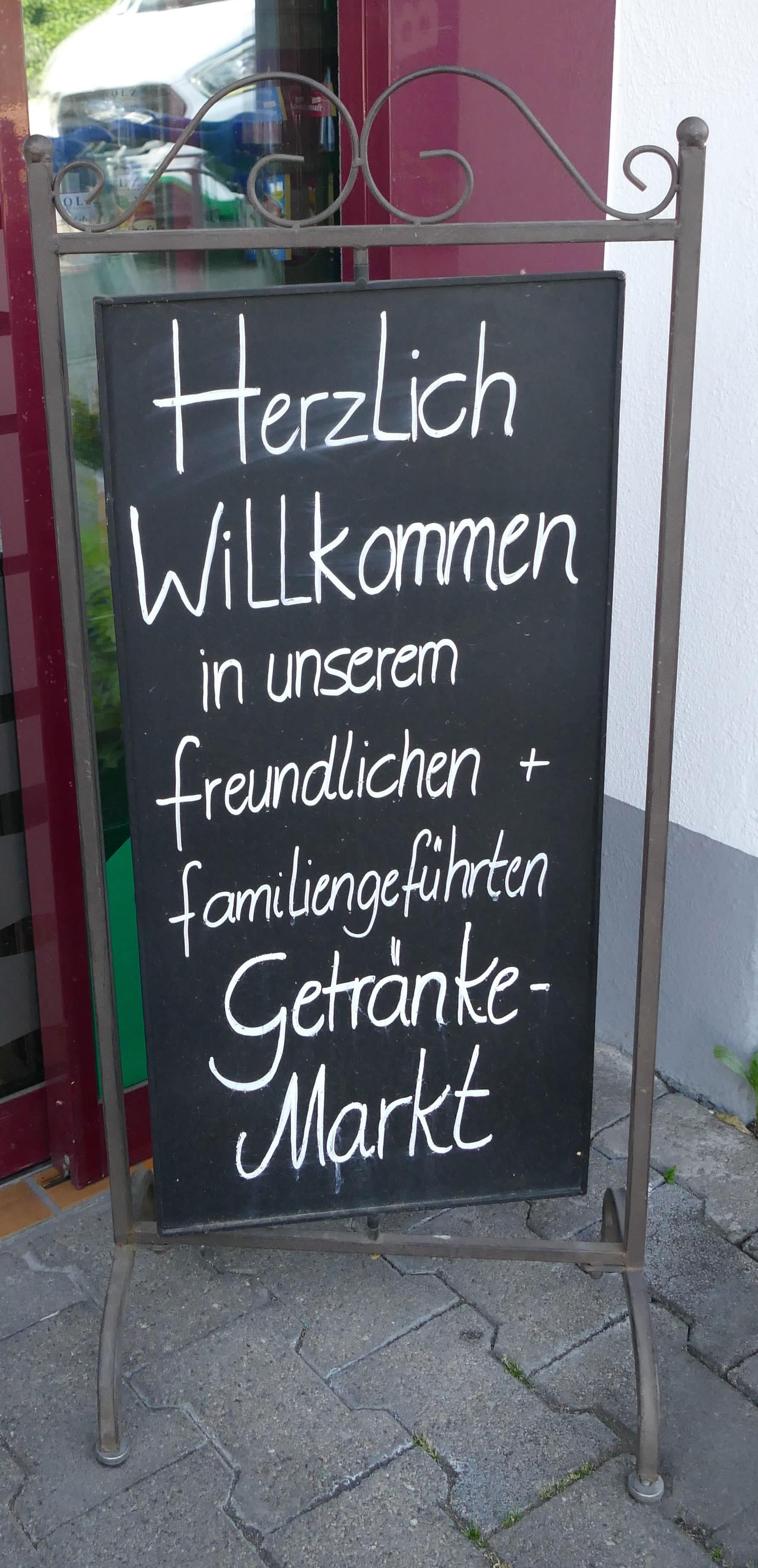 Willkommen-Schild