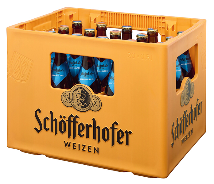 Schöfferhofer Hefeweizen Alkoholfrei 0,0 % 20x0,5 l